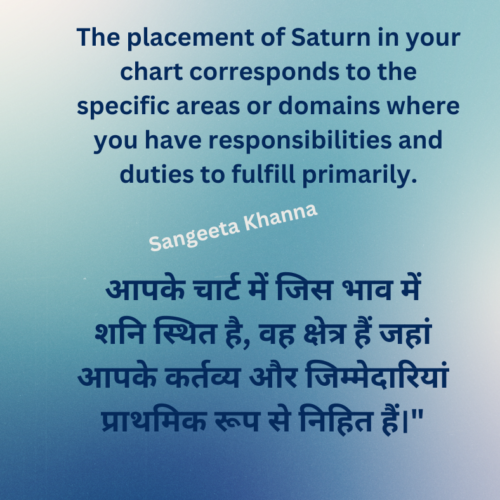 Saturn’s Placement in Your Chart: Unveiling Your Life’s Responsibilities and Duties.