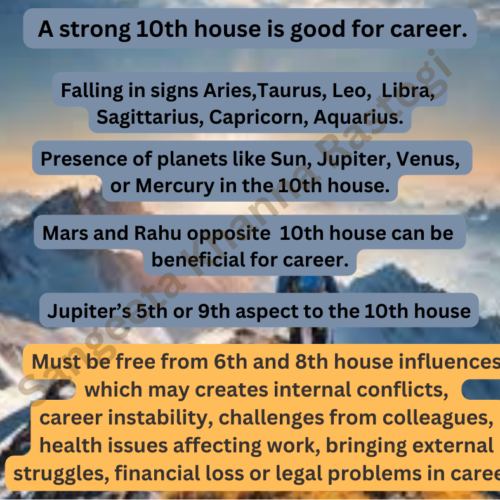 10th House the Key to Your Success in vedic astrology