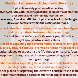 Marriage Harmony with Jupiter's Blessings