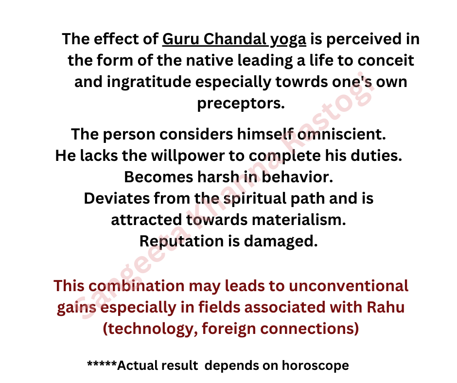 Guru Chandala Yoga