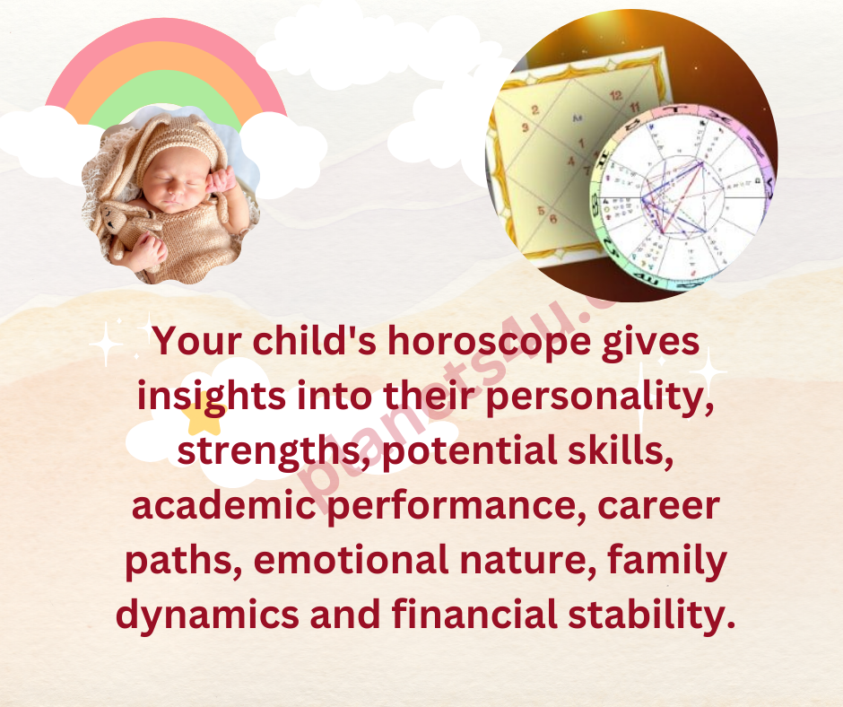 Your Child's horoscope is a Guide to Character Traits, Potential, and Future Prospects