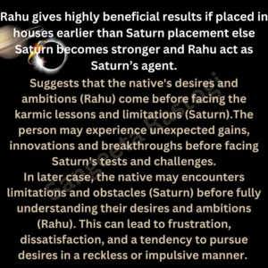 Rahu Before or After Saturn