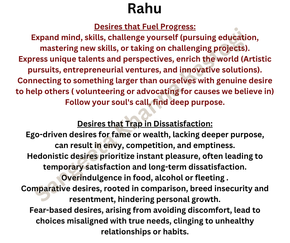 Mystical Rahu and Desires