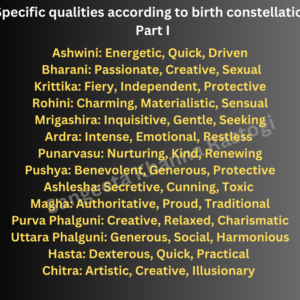 birth nakshatra: Understanding Nakshatra Qualities