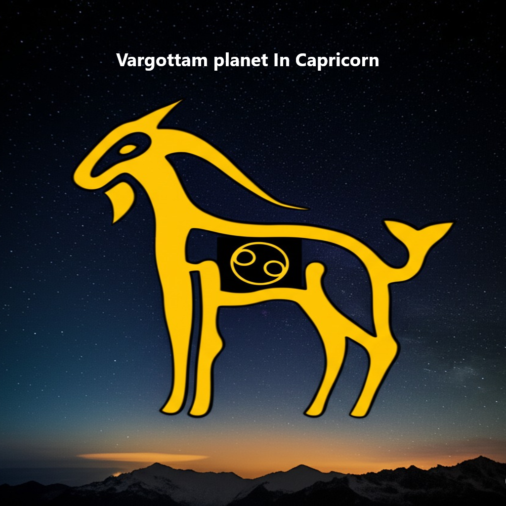 Vargottam planet In Capricorn