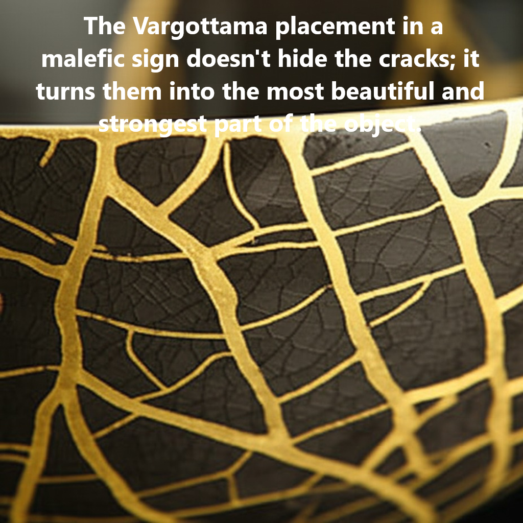 The Vargottama placement in a malefic sign doesn't hide the cracks; it turns them into the most beautiful and strongest part of the object.