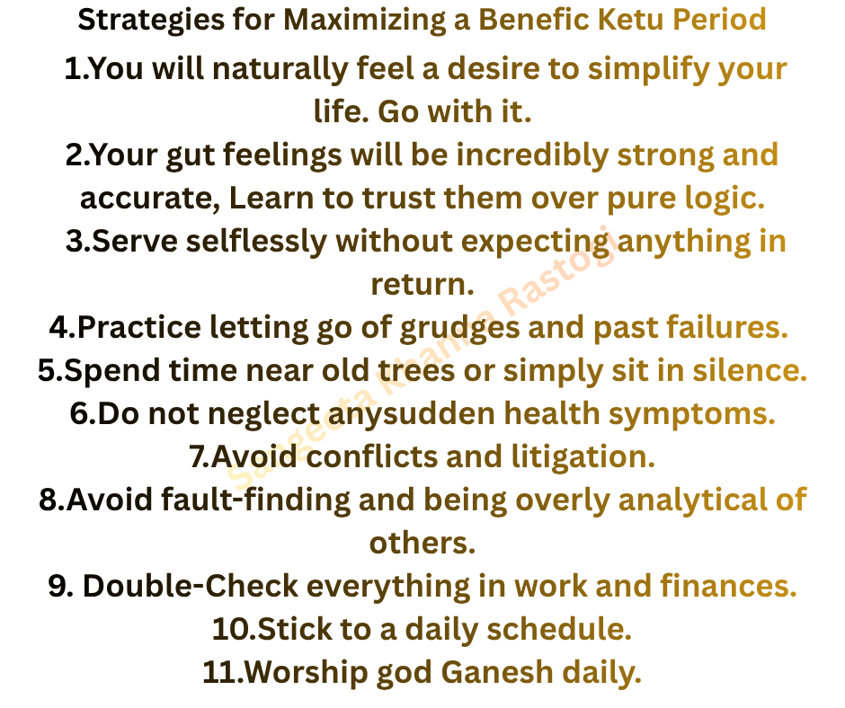 prominent and positive Ketu