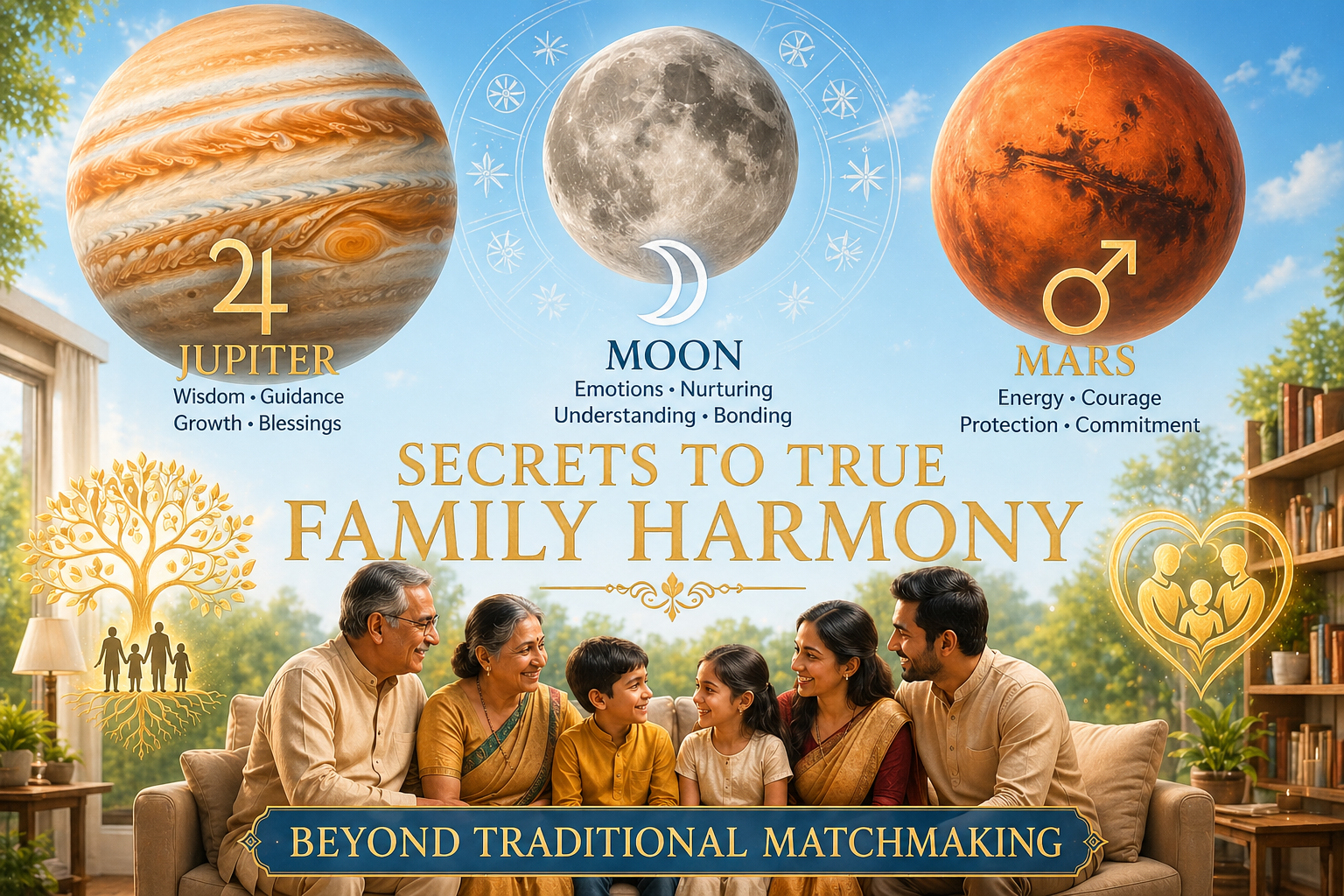 Jupiter, Moon and Mars : Secrets to True Family Harmony, Beyond Traditional Matchmaking